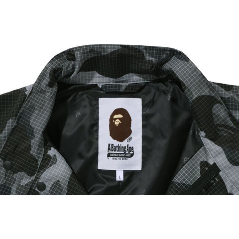 GRID CAMO RELAXED FIT FISH TAIL COAT MENS