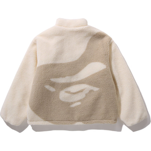 TONAL SOLID CAMO SHERPA REVERSIBLE JACKET MENS