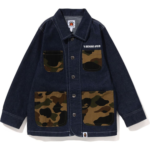 1ST CAMO POCKET DENIM COVERALL JACKET KIDS