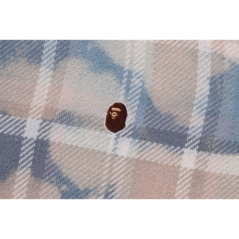 BLEACHED BAPE CHECK SHIRT JACKET KIDS