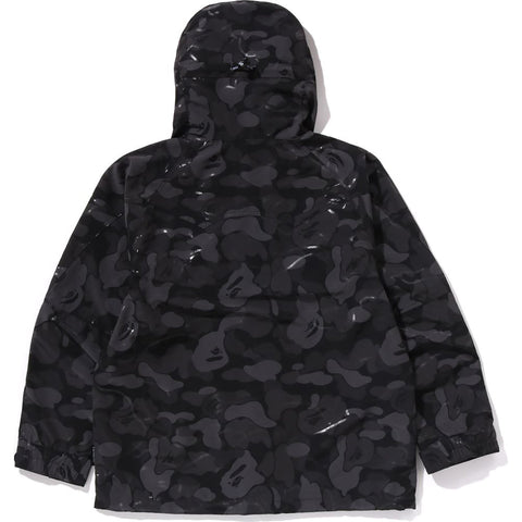 BAPE MENS LAMINATED CAMO SNOWBOARD JACKET
