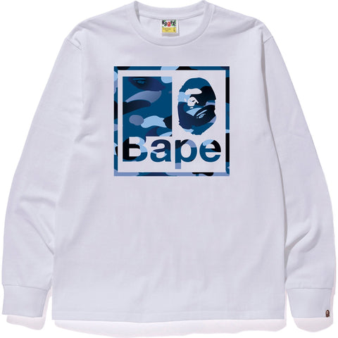 GRADATION CAMO BAPE QUADRANGLE L/S TEE MENS
