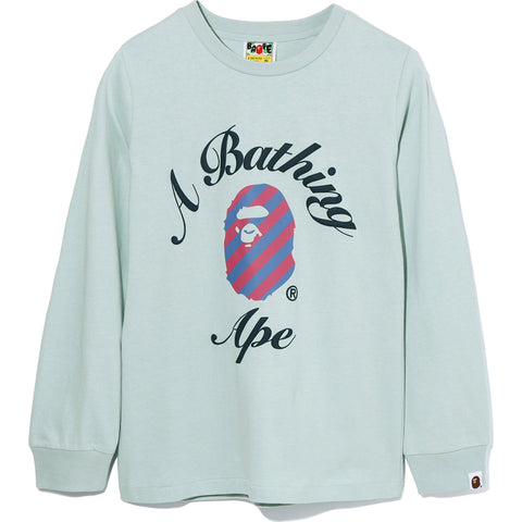 FOAM STRIPE COLLEGE L/S TEE LADIES