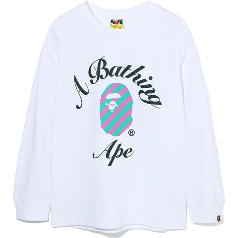FOAM STRIPE COLLEGE L/S TEE LADIES
