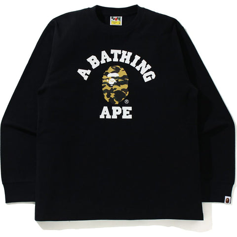 1ST CAMO COLLEGE L/S TEE MENS