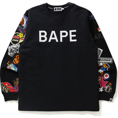 MULTI MOTIF PRINT RELAXED L/S TEE MENS