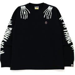 HALLOWEEN SKULL GLOW IN THE DARK LONG SLEEVE TEE MENS