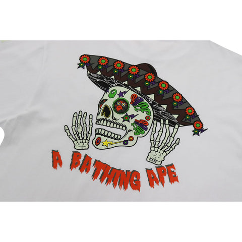 HALLOWEEN SKULL GLOW IN THE DARK LONG SLEEVE TEE MENS