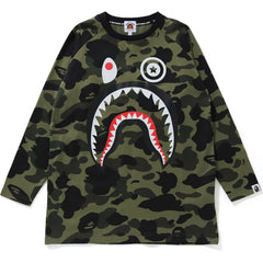 1ST CAMO SHARK 3/4 SLEEVE TEE KIDS