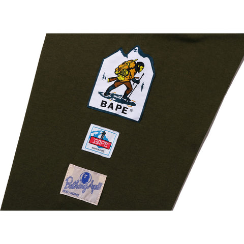 BAPE MULTI LABEL RELAXED FIT L/S TEE MENS