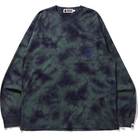 TIE DYE ONE POINT POCKET RELAXED FIT L/S MENS
