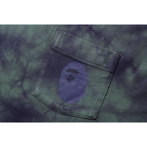 TIE DYE ONE POINT POCKET RELAXED FIT L/S TEE MENS