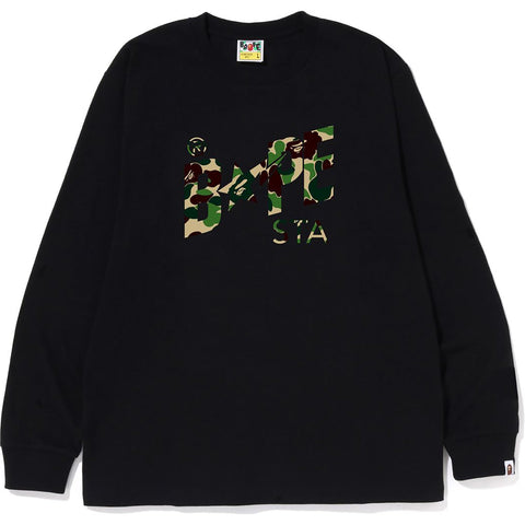 ABC CAMO BAPE STA LOGO L/S TEE MENS