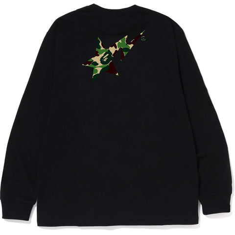 ABC CAMO BAPE STA LOGO L/S TEE MENS