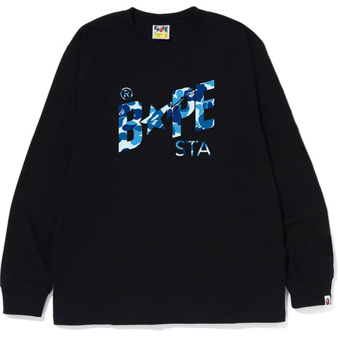 ABC CAMO BAPE STA LOGO L/S TEE MENS