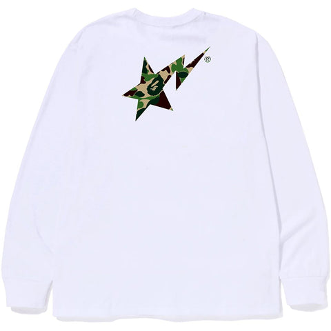 ABC CAMO BAPE STA LOGO L/S TEE MENS