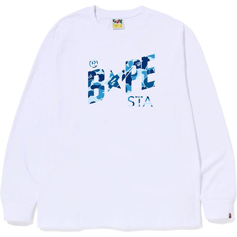 ABC CAMO BAPE STA LOGO L/S TEE MENS