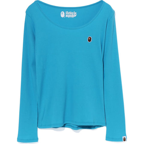 APE HEAD ONE POINT RIB L/S TEE LADIES