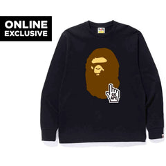 GO APE POINTER L/S TEE BAPEC MENS