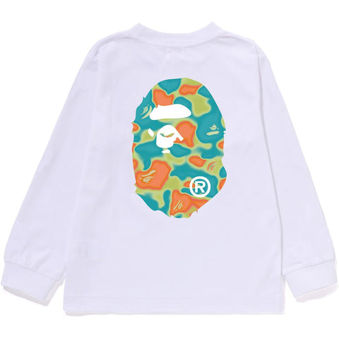 LIQUID CAMO APE HEAD L/S TEE KIDS
