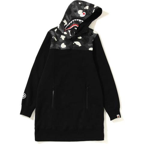 CITY CAMO SHARK HOODIE ONEPIECE LADIES