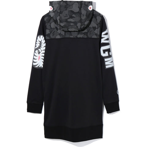 ABC DOT REFLECTIVE CAMO SHARK HOODIE ONE LADIES