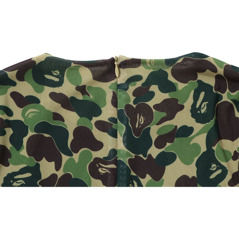 ABC CAMO MESH GATHERED ONEPIECE LADIES