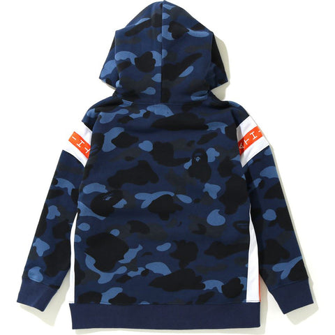 COLOR CAMO LOGO TAPE PULLOVER HOODIE KIDS