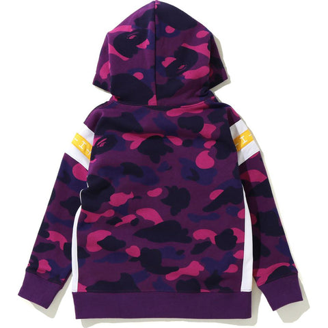 COLOR CAMO LOGO TAPE PULLOVER HOODIE KIDS