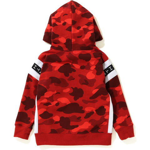 COLOR CAMO LOGO TAPE PULLOVER HOODIE KIDS