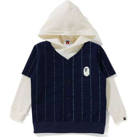 TEXT STRIPE PULLOVER HOODIE KIDS