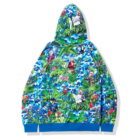 BAPE X MONKEY 47 PULLOVER HOODIE MENS