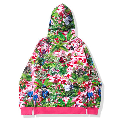 BAPE X MONKEY 47 PULLOVER HOODIE MENS