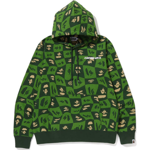 BAPE DISTORTION PULLOVER HOODIE MENS