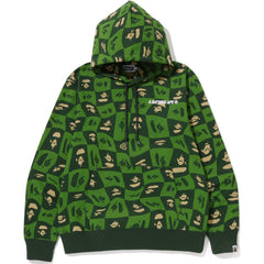 BAPE DISTORTION PULLOVER HOODIE MENS