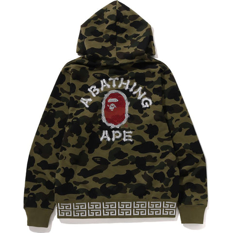 1ST CAMO BRUSH COLLEGE PULLOVER HOODIE MENS