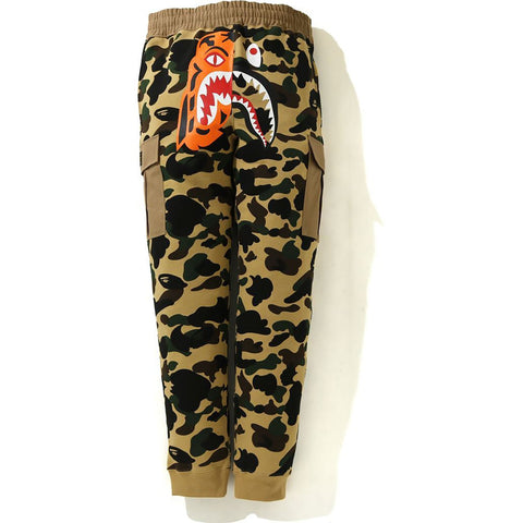 1ST CAMO TIGER SHARK SLIM SWEAT CARGO PANTS MENS