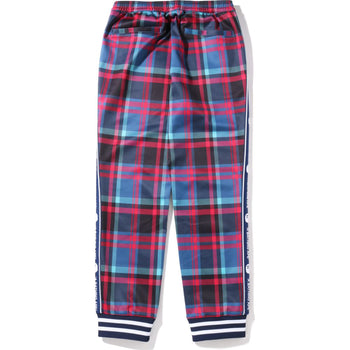 BAPE CHECK JERSEY PANTS MENS