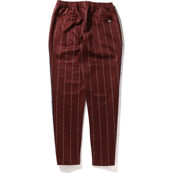 BAPE TEXT STRIPE JERSEY PANTS MENS