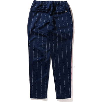 BAPE TEXT STRIPE JERSEY PANTS MENS