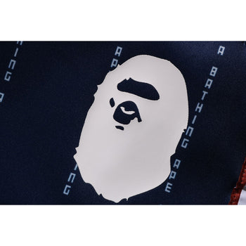 BAPE TEXT STRIPE JERSEY PANTS MENS