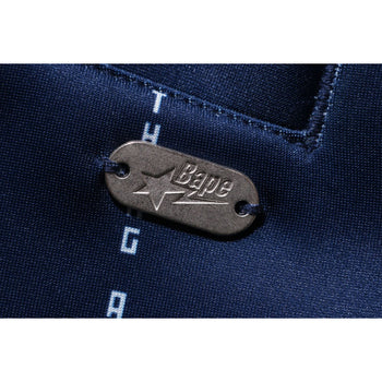 BAPE TEXT STRIPE JERSEY PANTS MENS