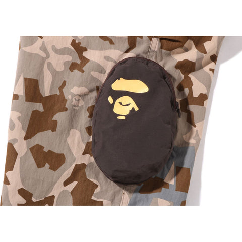 SAND CAMO MULTI POCKET WIDE FIT PANTS MENS