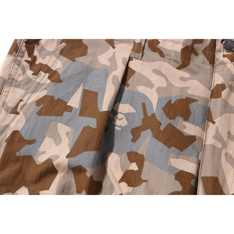 SAND CAMO MULTI POCKET WIDE FIT PANTS MENS