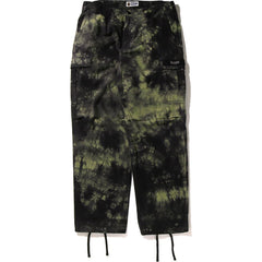 TIE DYE RELAXED FIT 6 POCKET PANTS MENS