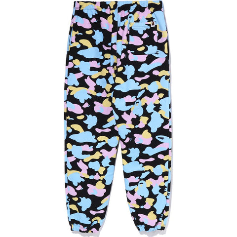 NEW MULTI CAMO OVERSIZED SWEAT PANTS L