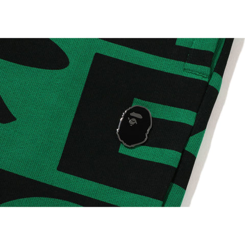 LUX SPORT PATTERN OVERSIZED SWEAT PANTS MENS
