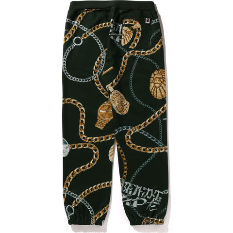 BAPE JEWELS SHARK SWEAT PANTS MENS