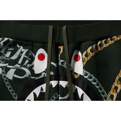 BAPE JEWELS SHARK SWEAT PANTS MENS