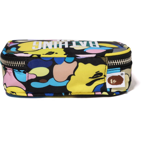 MULTI CAMO NYC LOGO AMENITY POUCH MENS